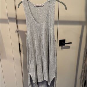 Athleta Gray Sweater Knit Tank Top Racer Back